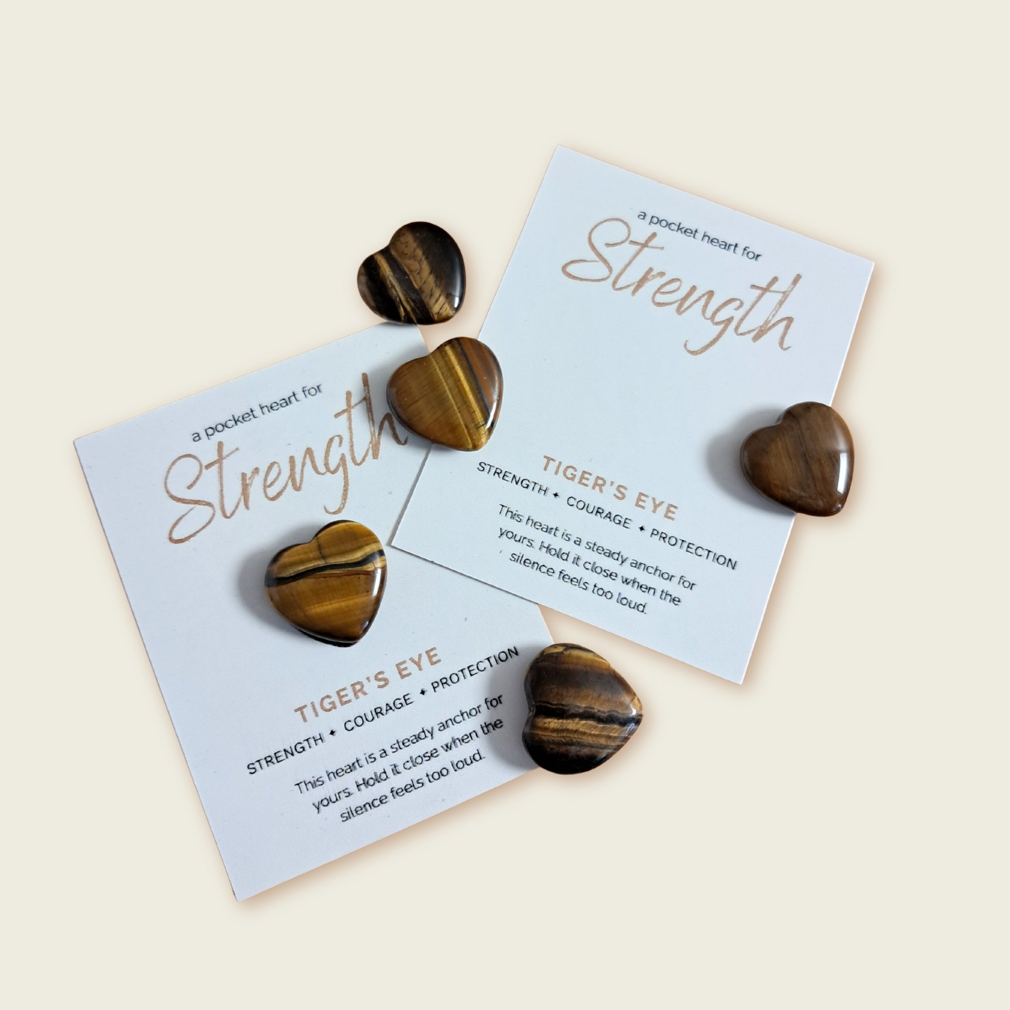 Tiger's Eye Pocket Heart