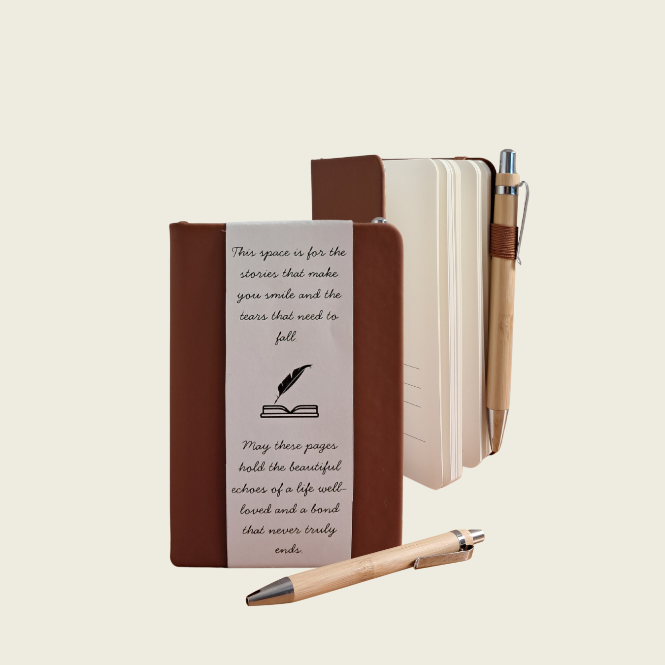 Rainbow Bridge Comfort  A6 Journal with Pen for pet loss.