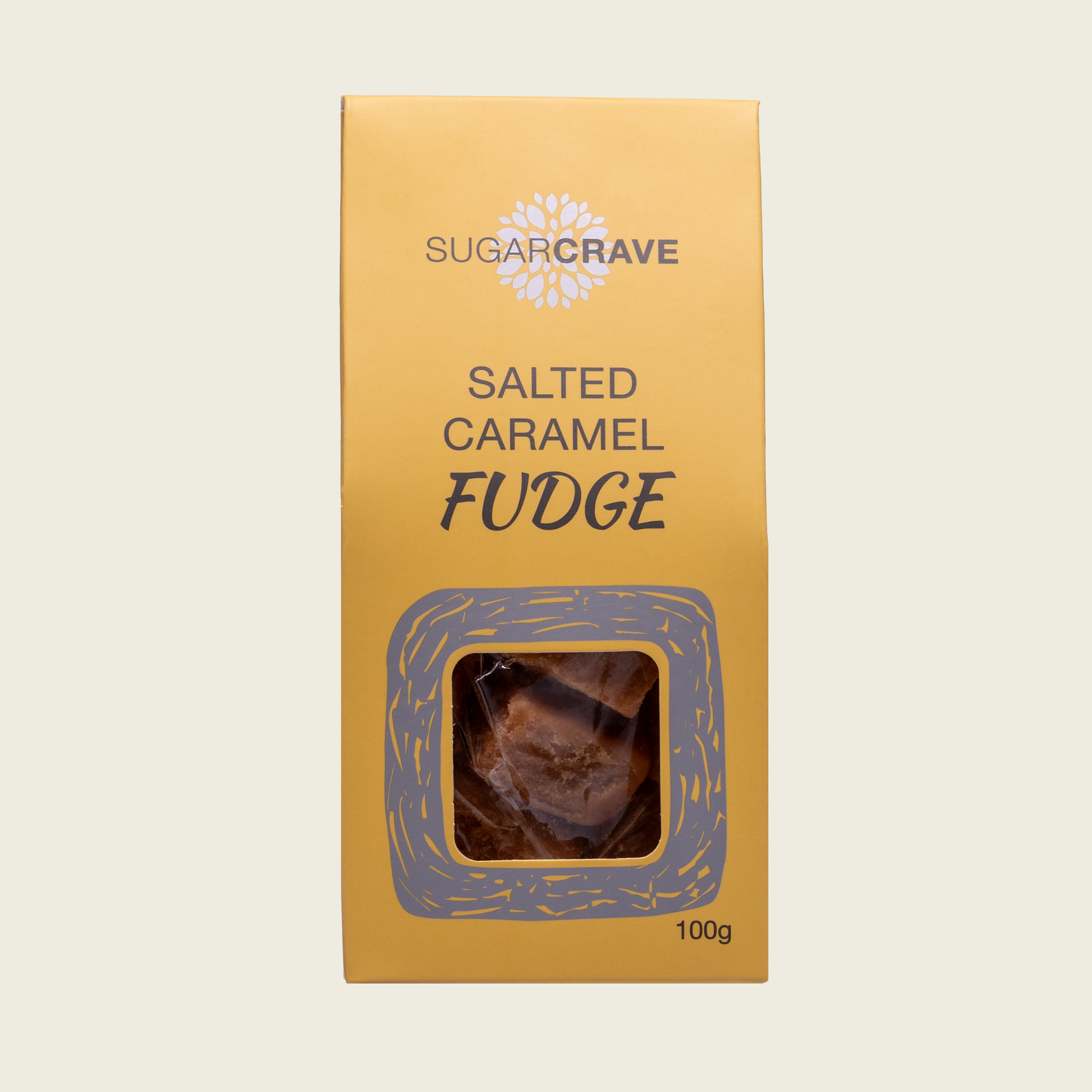 Sugar Crave Premium Salted Caramel Fudge 100g