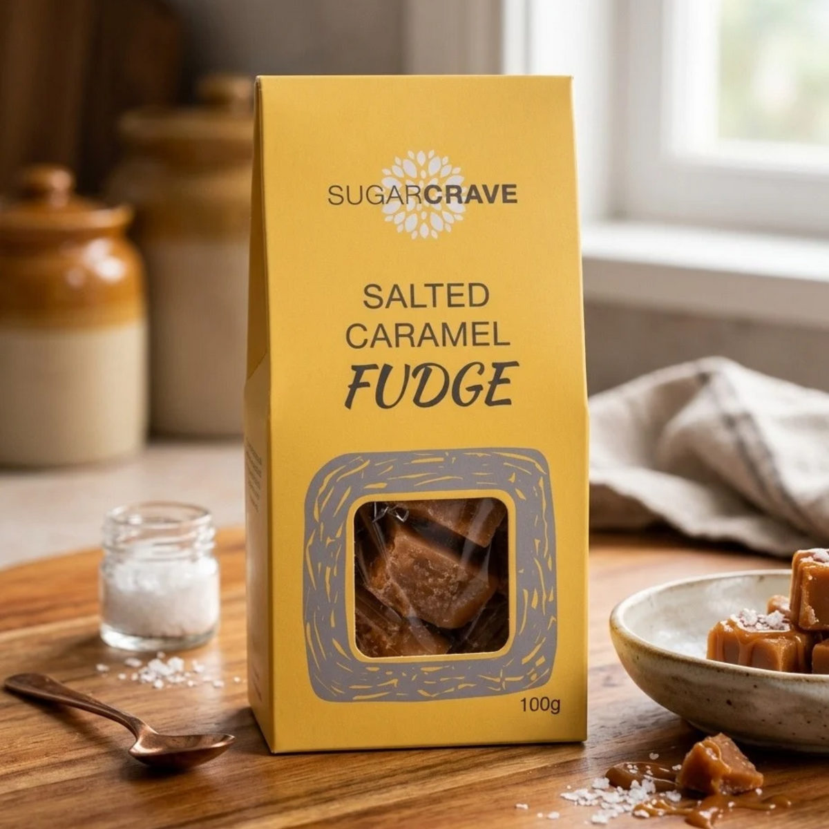 Premium Salted Caramel Fudge