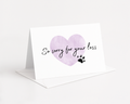 Sympathy Card Purple Heart