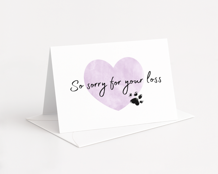 Pet Loss Sympathy Cards