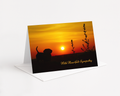 Sympathy Card Dog at Sunset