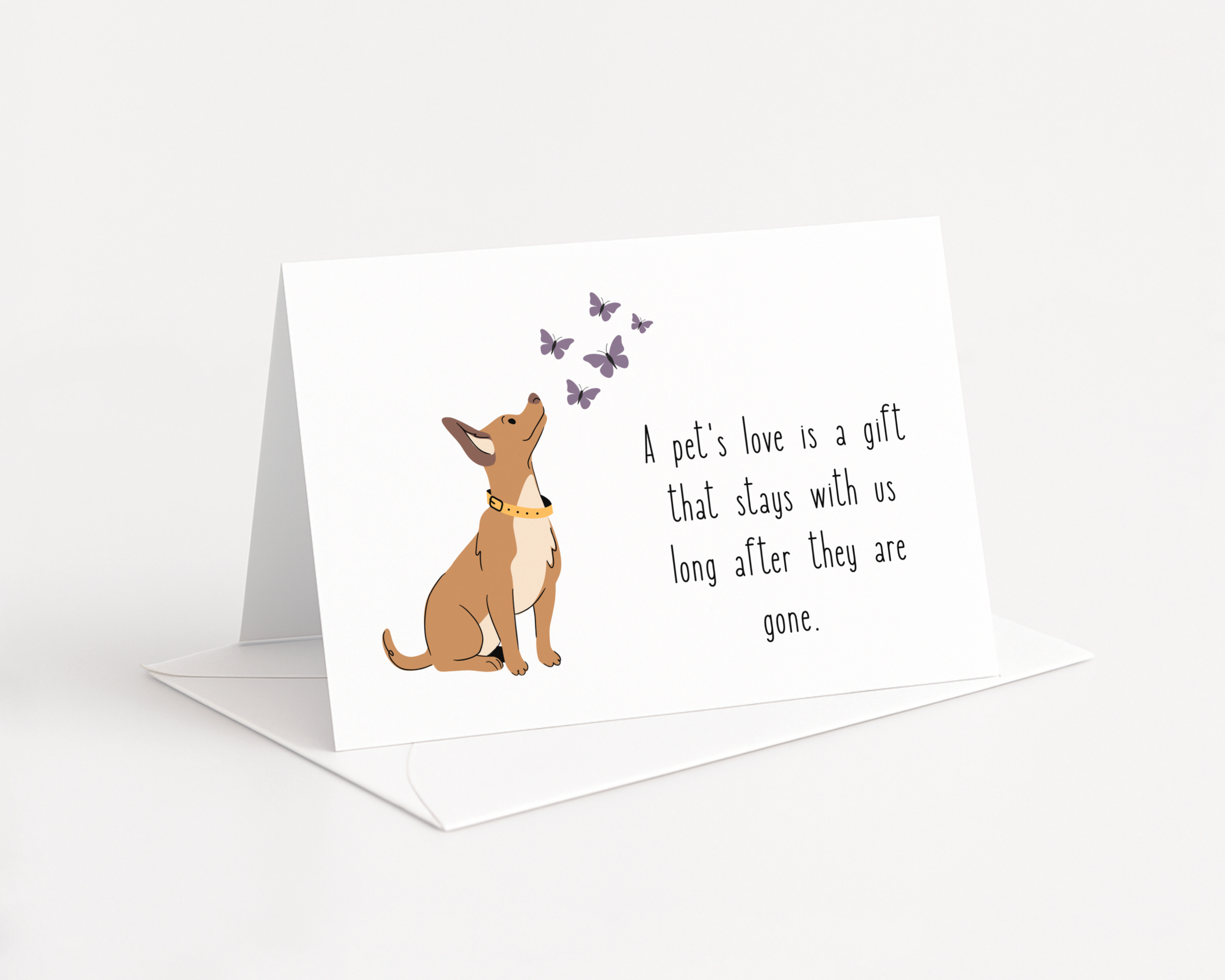 Sympathy Card Dog