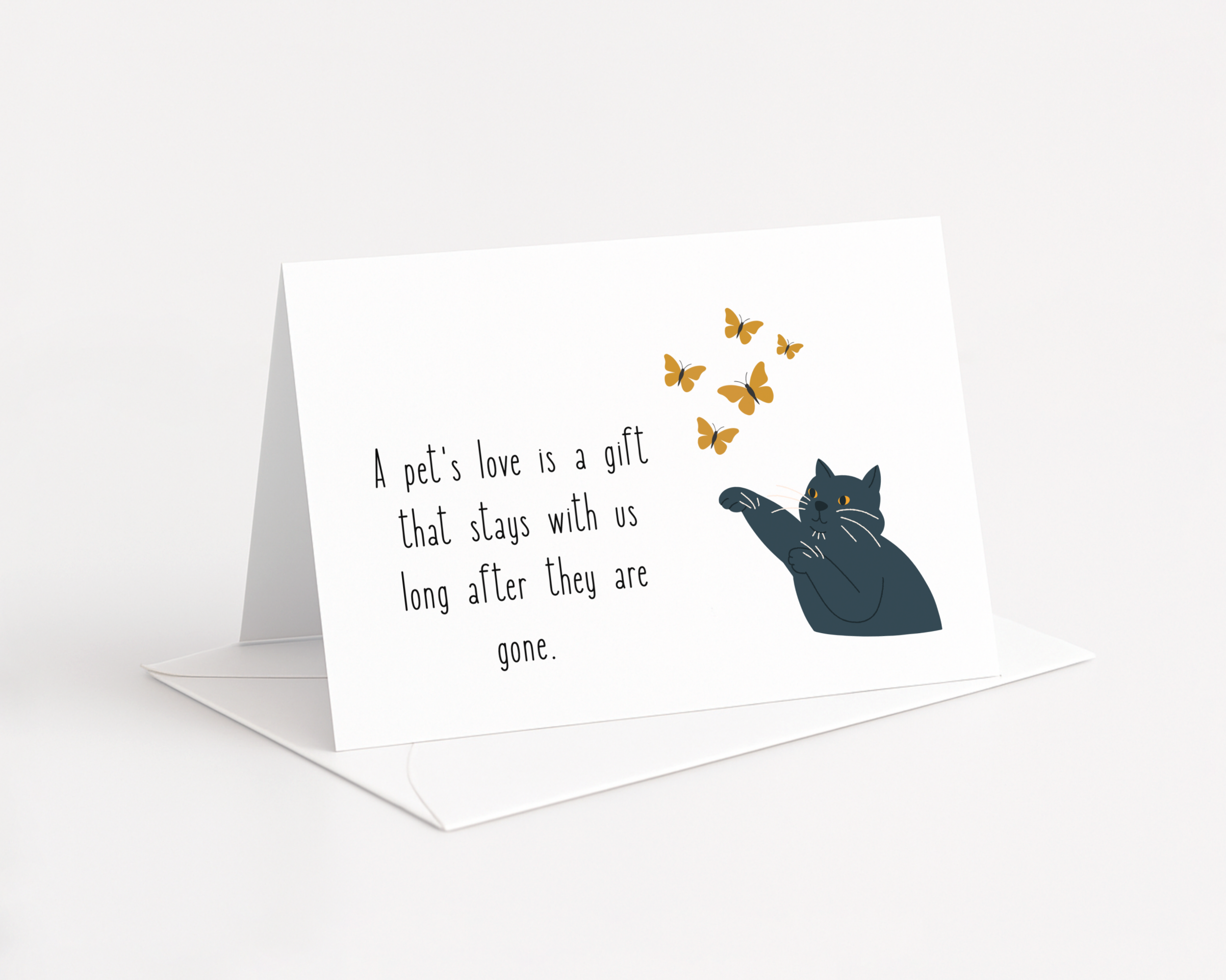 Sympathy Card Cat
