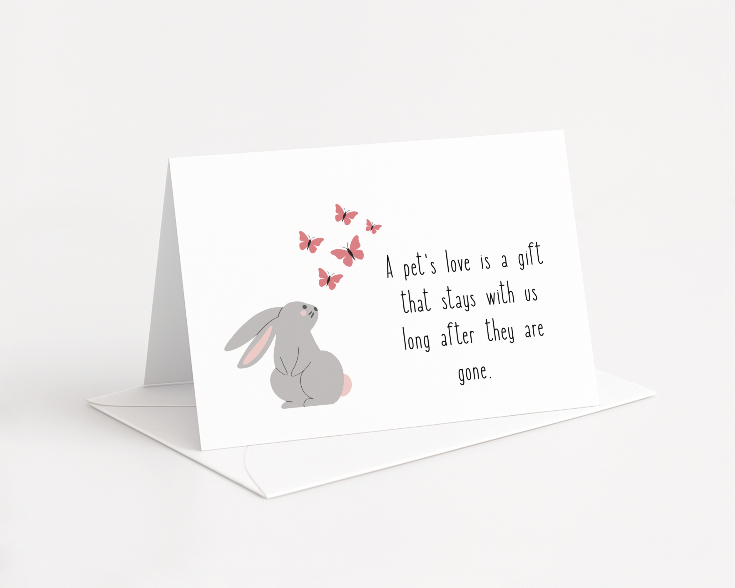Sympathy Card Bunny