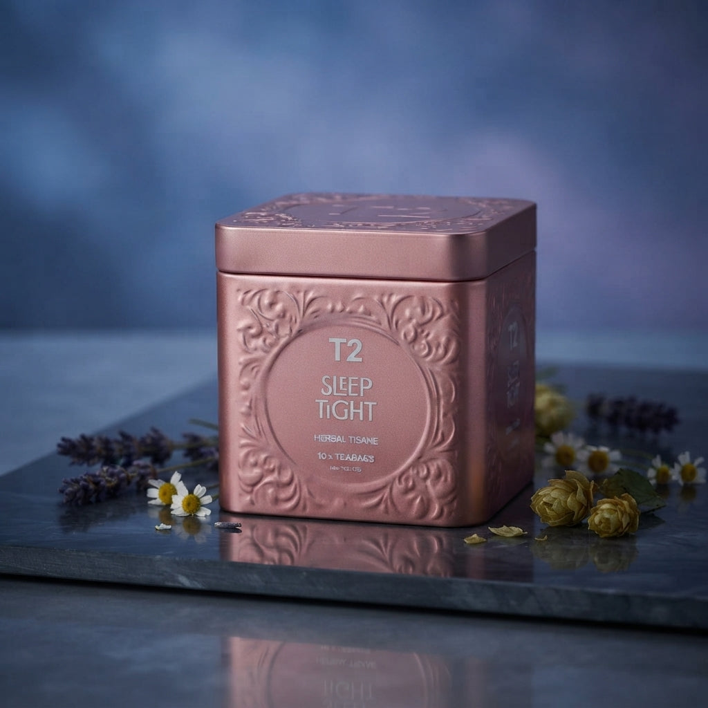 Tin of T2 Sleep tight tea