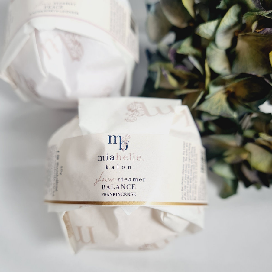 Mia Belle shower steamer frankincense 