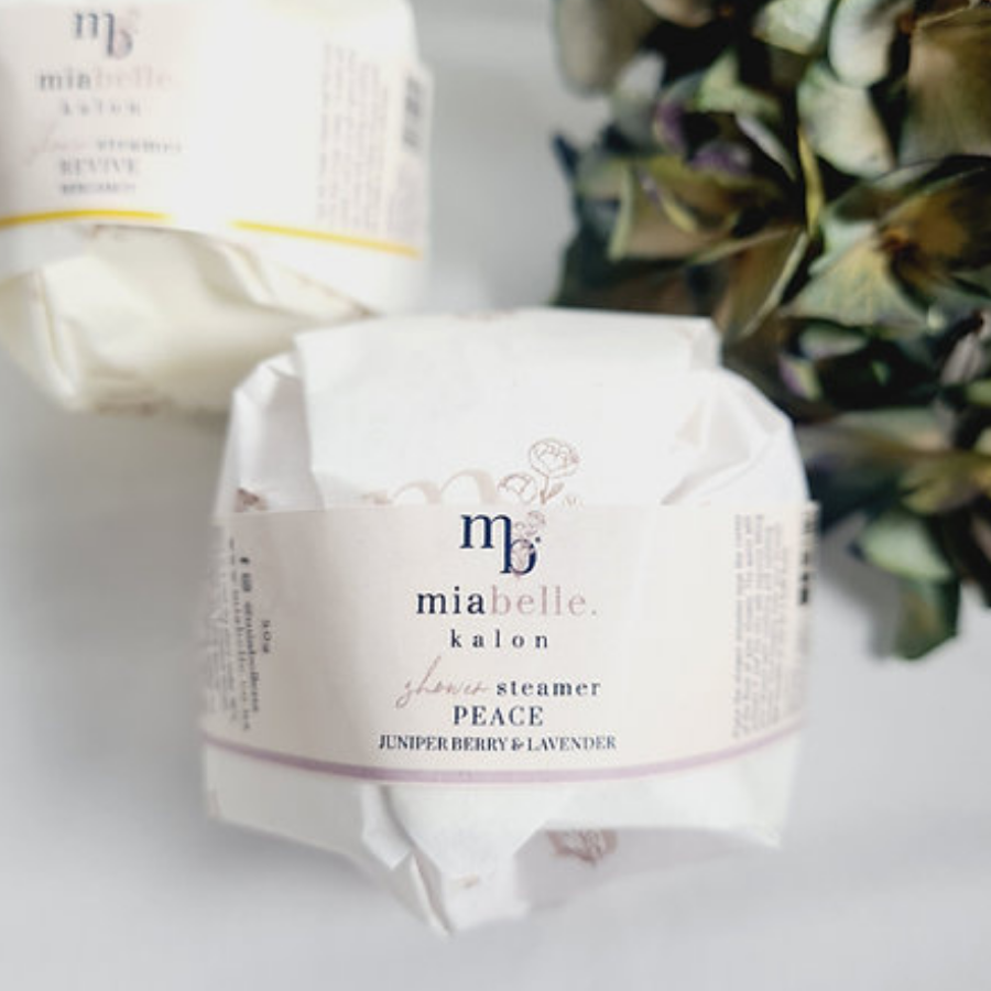 Mia Belle shower steamer juniper lavender 