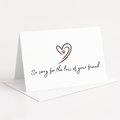 Sympathy Card Delicate Heart