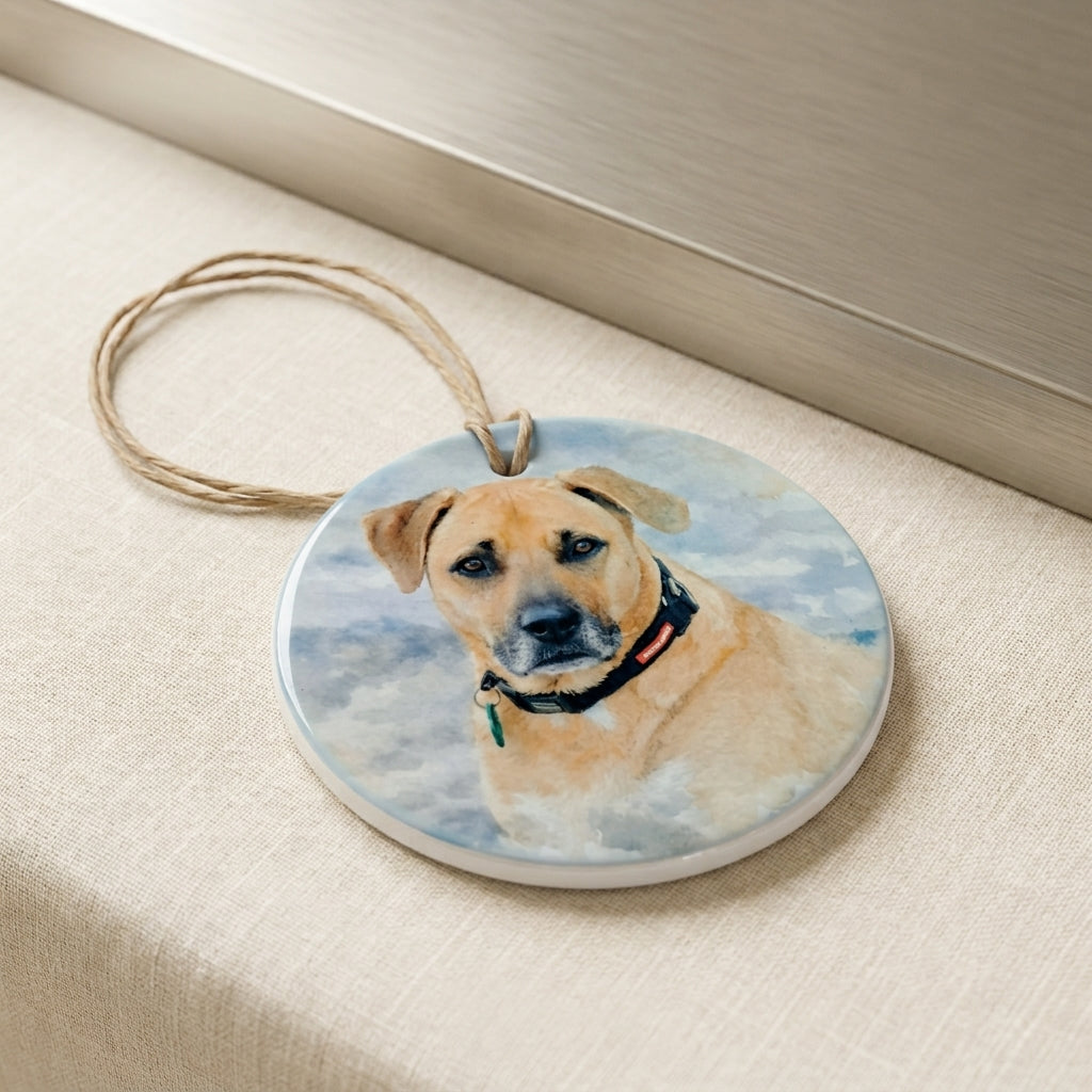 Personalised ceramic cat ornament custom pet memorial keepsake gift NZ
