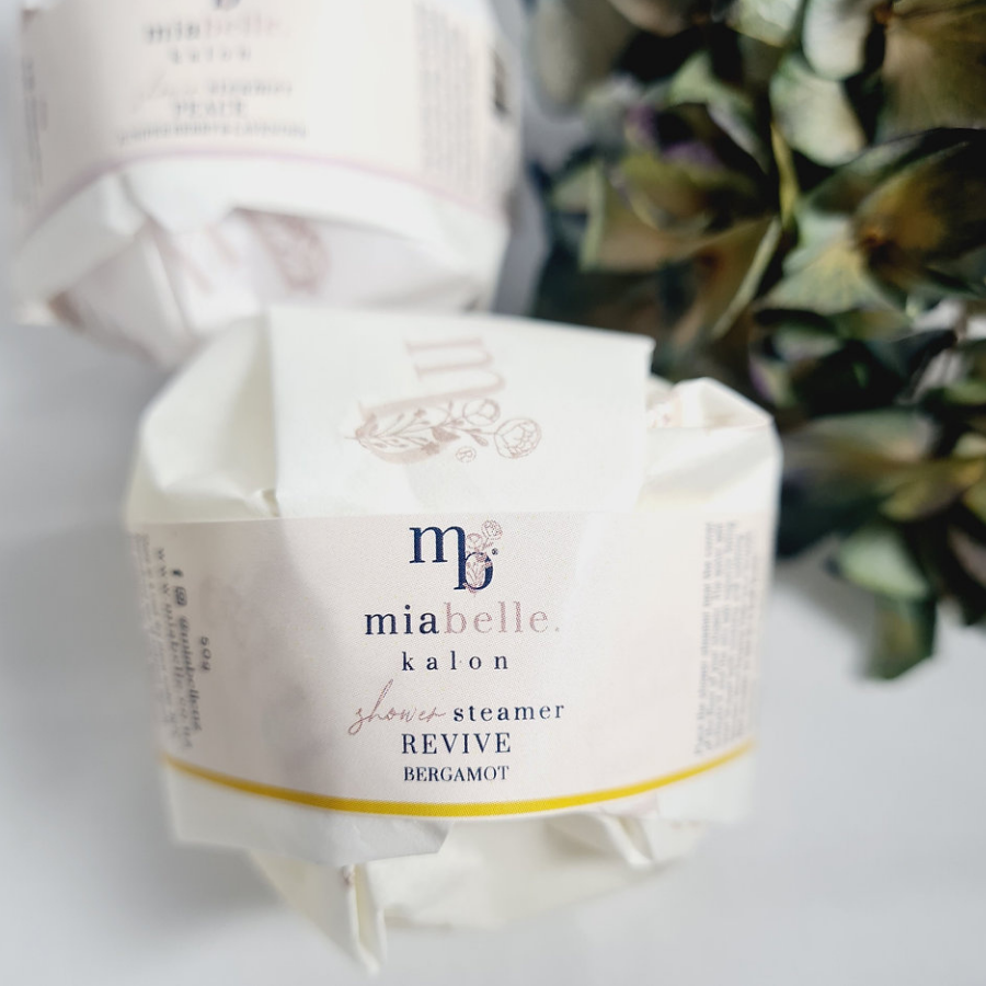 Miabelle shower steamer bergamot 